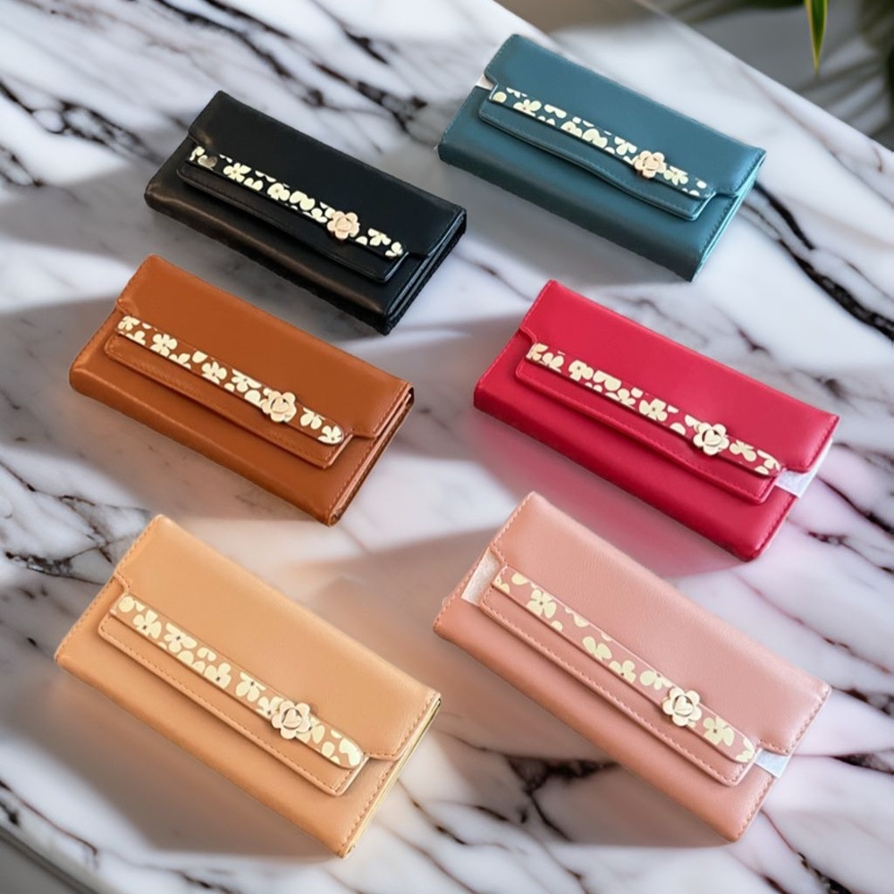 New Bosalina Multi-Color Women’s Wallet - Chic Slim Design